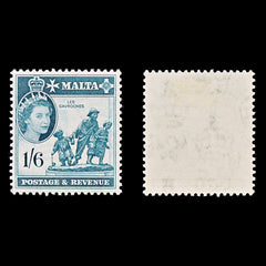 8323: Malta SG277 1s6d Deep turquoise green 1956 Sc#257 Mi248 Mint MH C£18, view 1
