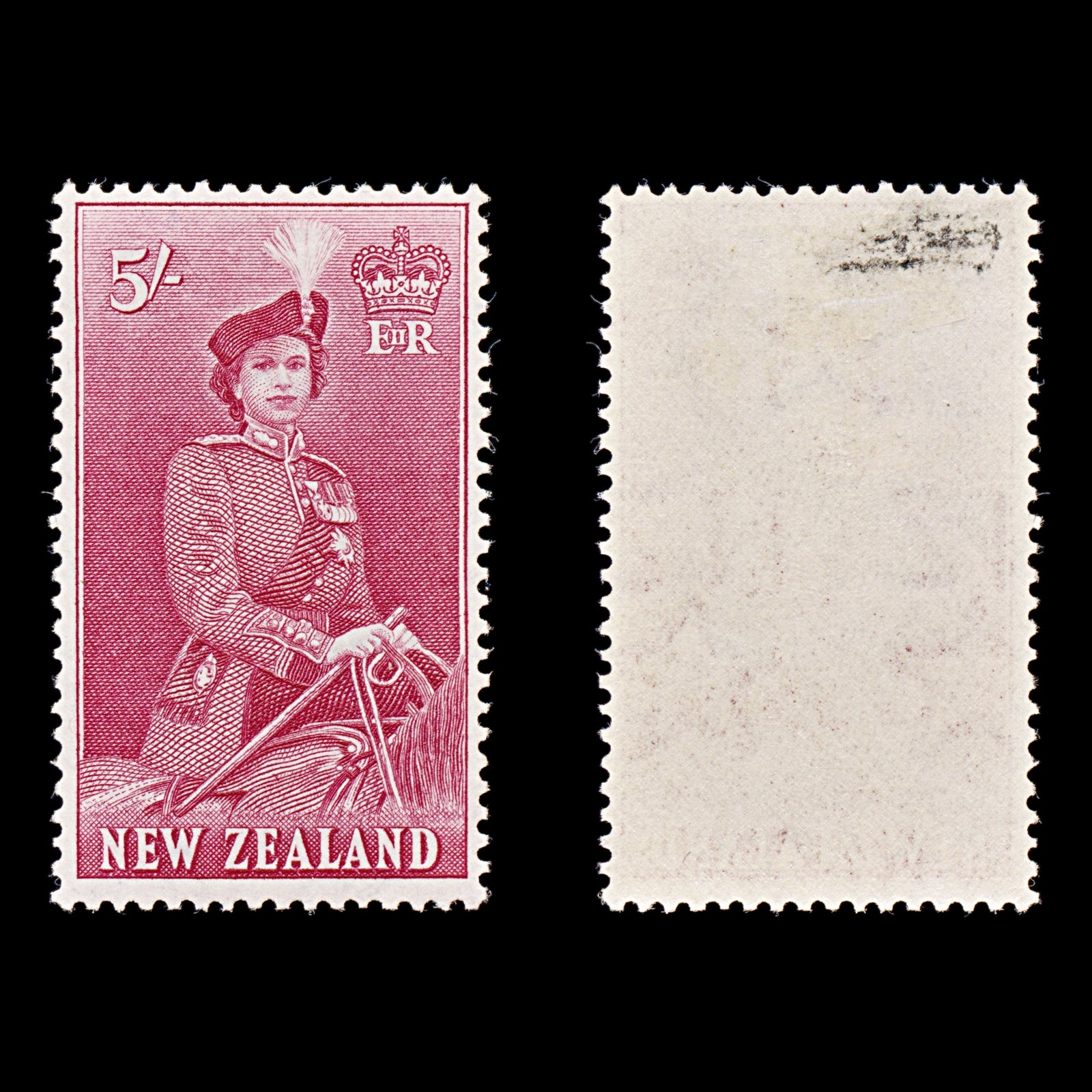 8332: New Zealand SG735 5s Carmine 1954 Sc#300 Mi344 Mint MH C£30