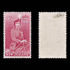 8332: New Zealand SG735 5s Carmine 1954 Sc#300 Mi344 Mint MH C£30, view 1