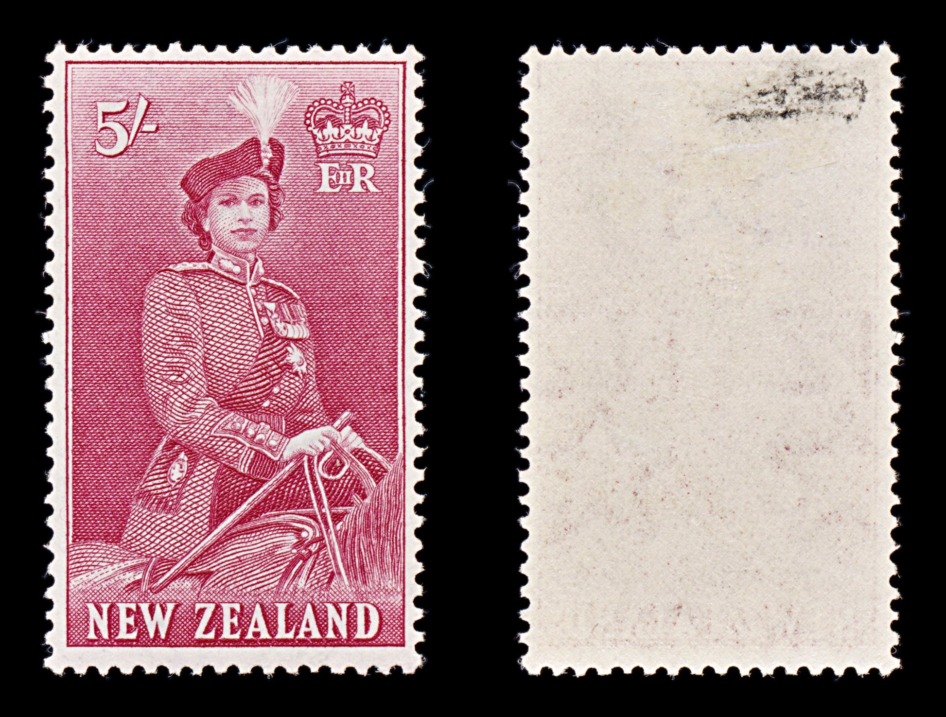 8332: New Zealand SG735 5s Carmine 1954 Sc#300 Mi344 Mint MH C£30