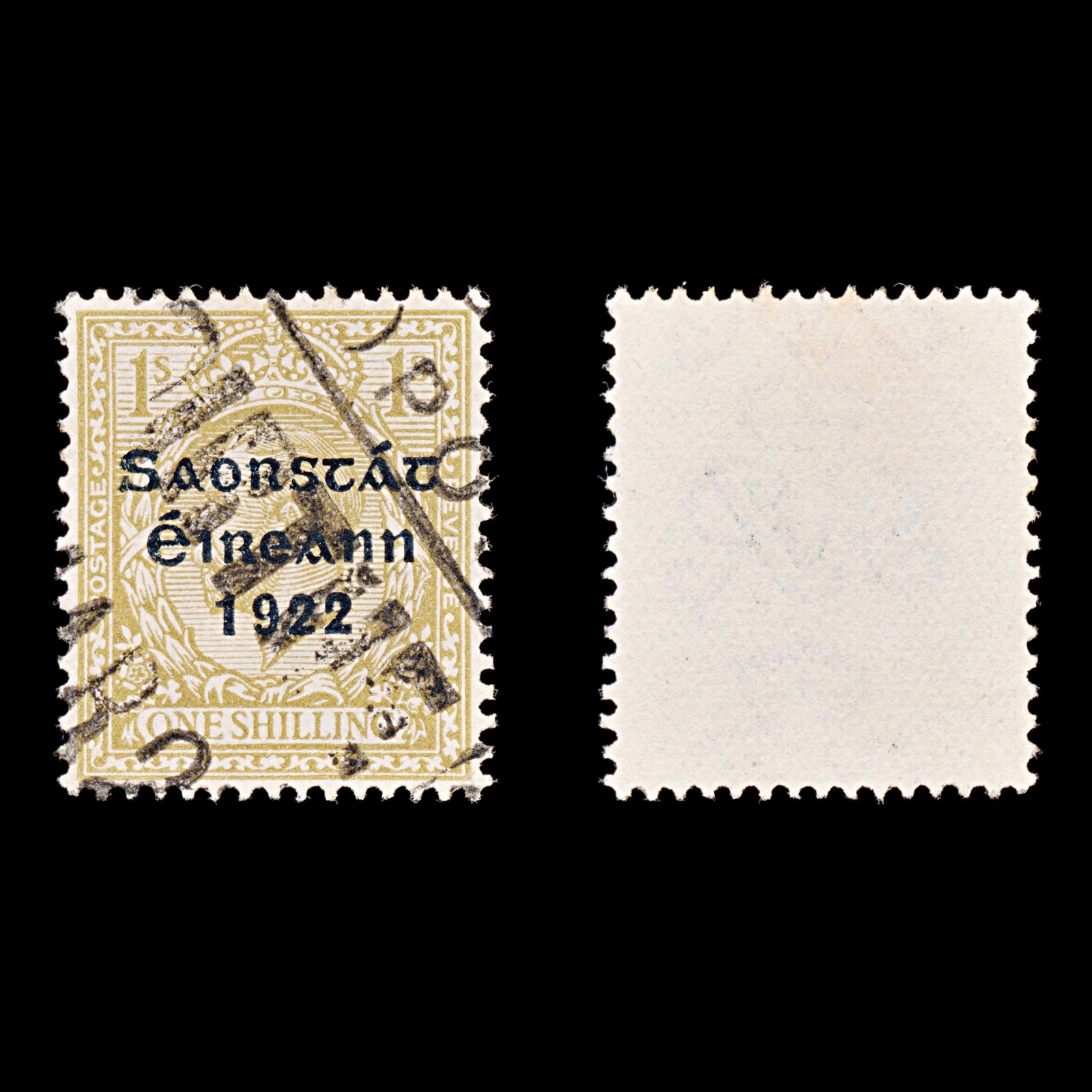 8339: Ireland SG63 1s Ochre brown 1923 Sc#55 Mi36I Used C£11