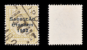 8339: Ireland SG63 1s Ochre brown 1923 Sc#55 Mi36I Used C£11