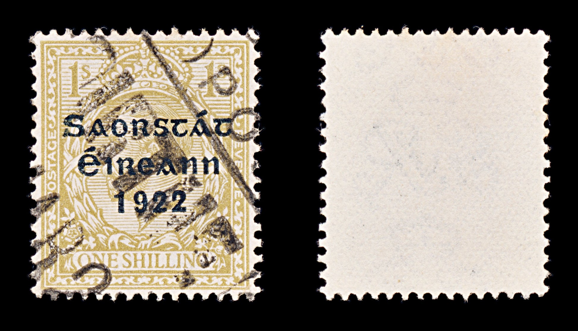 8339: Ireland SG63 1s Ochre brown 1923 Sc#55 Mi36I Used C£11