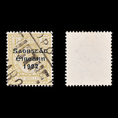 8339: Ireland SG63 1s Ochre brown 1923 Sc#55 Mi36I Used C£11, view 2