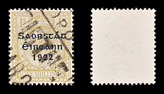8339: Ireland SG63 1s Ochre brown 1923 Sc#55 Mi36I Used C£11