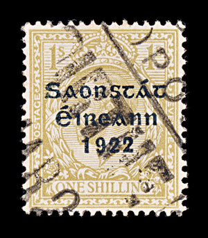 8339: Ireland SG63 1s Ochre brown 1923 Sc#55 Mi36I Used C£11