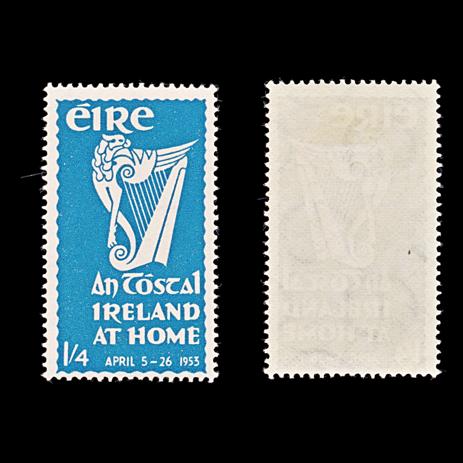 8342: Ireland SG155 1s4d Blue 1953 Sc#148 Mi117 Mint MLH C£20
