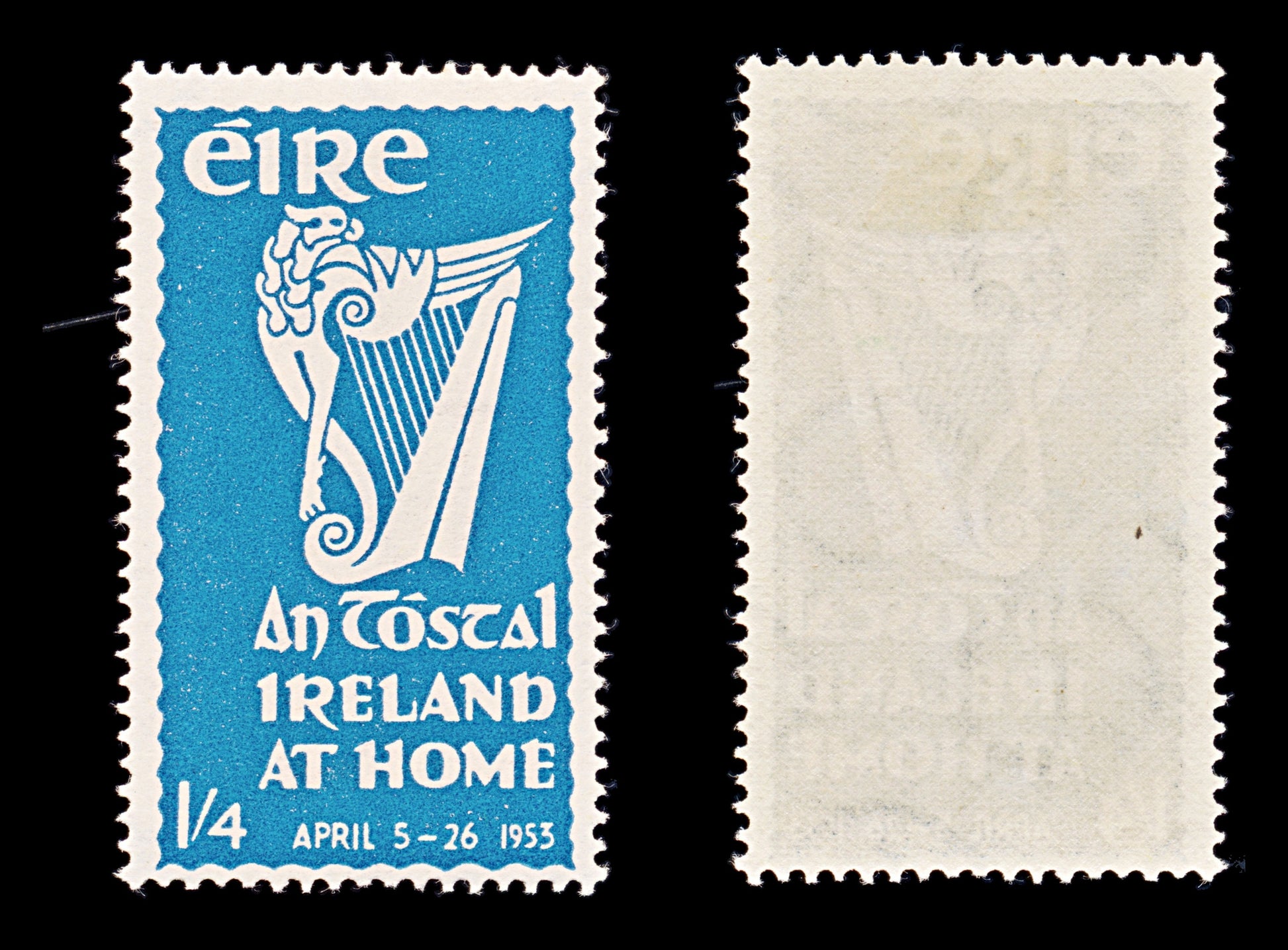 8342: Ireland SG155 1s4d Blue 1953 Sc#148 Mi117 Mint MLH C£20