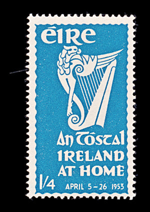 8342: Ireland SG155 1s4d Blue 1953 Sc#148 Mi117 Mint MLH C£20