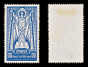 8345: Ireland SG125b 10s Blue & Indigo 1968 Mi88b Used C£12