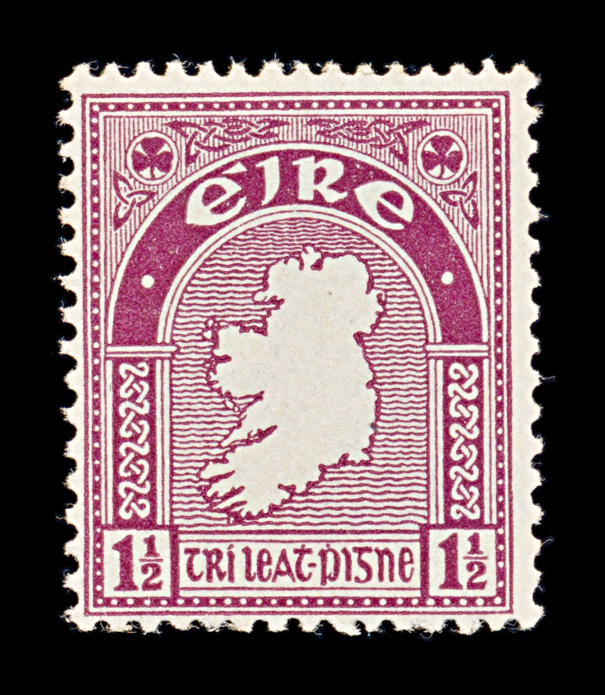 8346: Ireland SG113 1½d Claret 1940 Sc#108 Mi73A Mint MVLH C£19