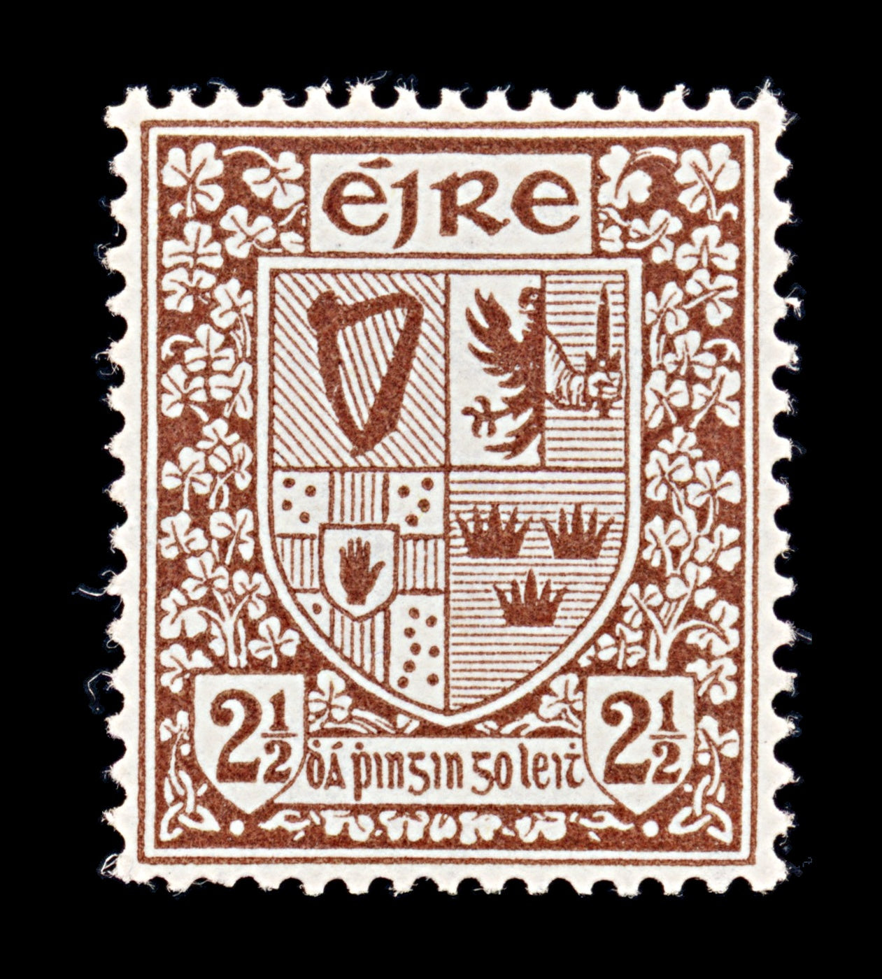 8347: Ireland SG115 2½d Red Brown 1941 Sc#110 Mi75A Mint MNH C£16