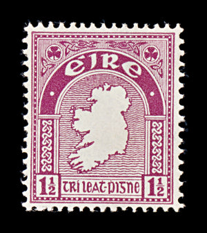8350: Ireland SG113 1½d Claret 1940 Sc#108 Mi73A Mint MH C£19
