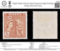 8358: Malta SG279 2s6d Chestnut 1956 Sc#259 Mi250 Mint MH C£11