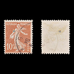 8364: France SG333c 10c Red 1907 Filler C£50, view 1