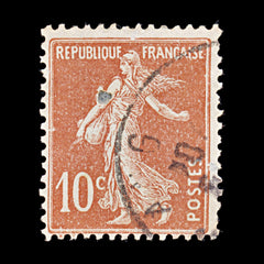 8364: France SG333c 10c Red 1907 Filler C£50, view 3