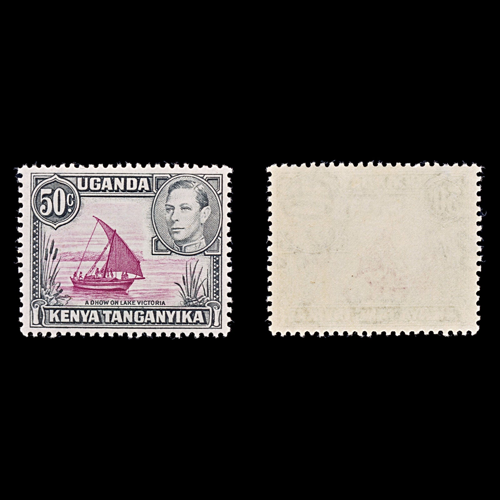 8365: KUT SG144e 50c Black & Purple 1949 Sc#79 Mi65IIC Mint MVLH C£15