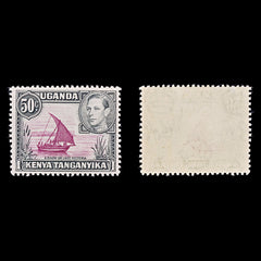 8365: KUT SG144e 50c Black & Purple 1949 Sc#79 Mi65IIC Mint MVLH C£15, view 1