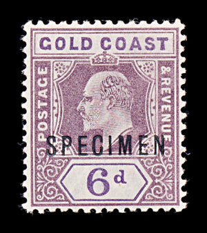 8374: Gold Coast SG54 SPECIMEN 1906 Sc#54 Mi55b Mint MVLH C£180