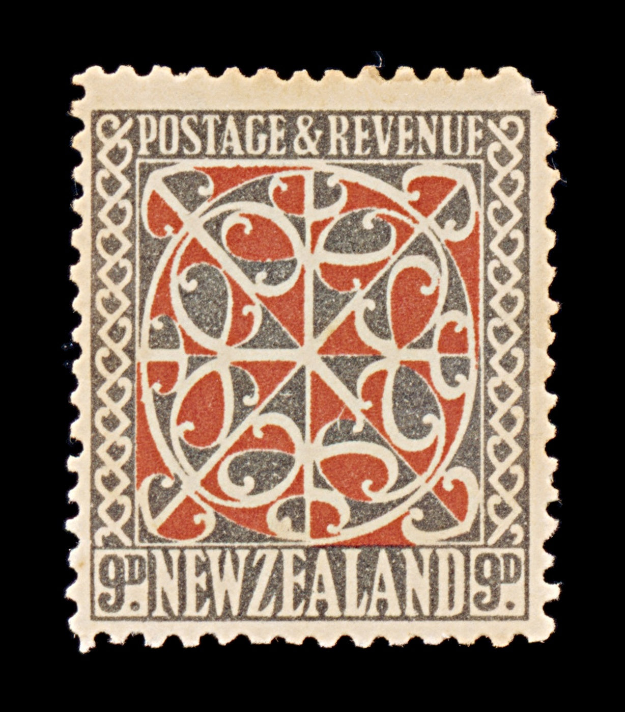 8381: New Zealand SG587 9d Red & Grey 1936 Sc#213 Mi222a Mint MH C£50