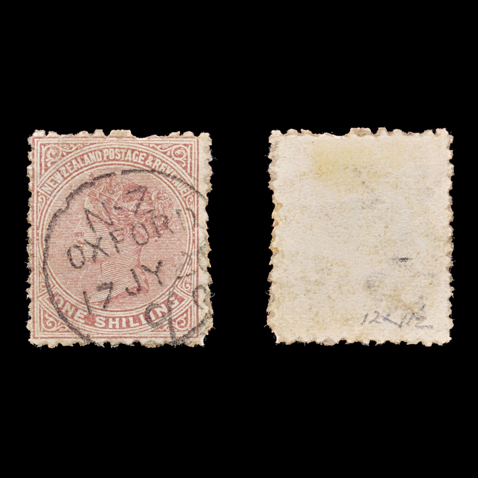8384: New Zealand SG193 1s Red Brown 1882 Used C£16