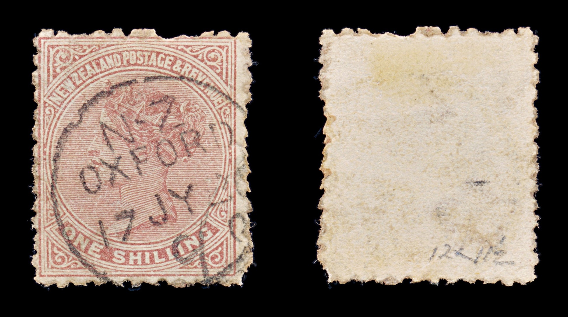 8384: New Zealand SG193 1s Red Brown 1882 Used C£16