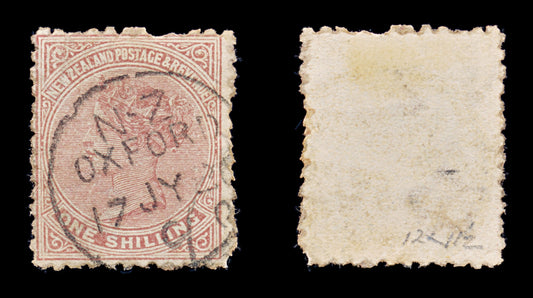 8384: New Zealand SG193 1s Red Brown 1882 Used C£16