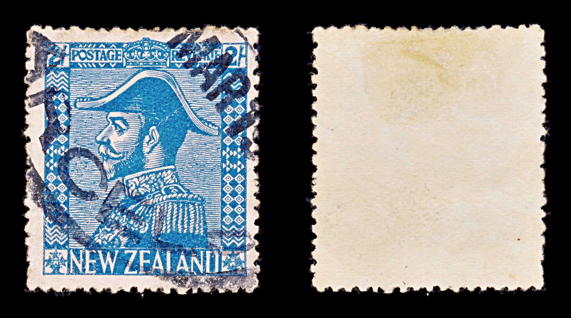 8389: New Zealand SG466 2s Dark blue 1926 Sc#182a Mi172 Used C£70