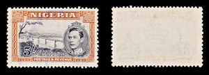 8390: Nigeria SG59 5s Orange & Black 1938 Sc#64c Mi61A Used C£23