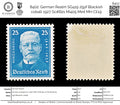 8402: German Realm SG419 25pf Blackish cobalt 1927 Sc#B21 Mi405 Mint MH C£19