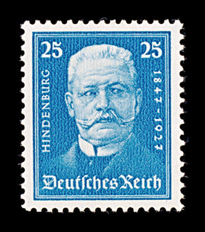 8402: German Realm SG419 25pf Blackish cobalt 1927 Sc#B21 Mi405 Mint MH C£19