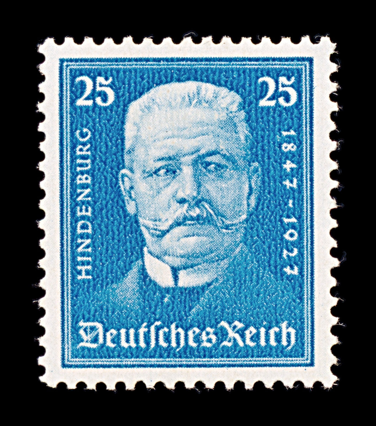 8402: German Realm SG419 25pf Blackish cobalt 1927 Sc#B21 Mi405 Mint MH C£19