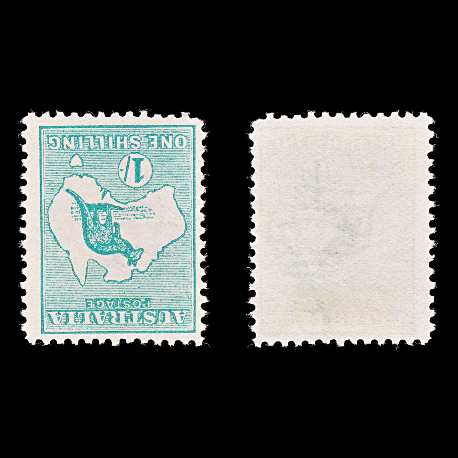 8414: Australia SG11 1s Emerald. SG11w Wmk Inv 1913 Sc#10a Mint MNG C£1600