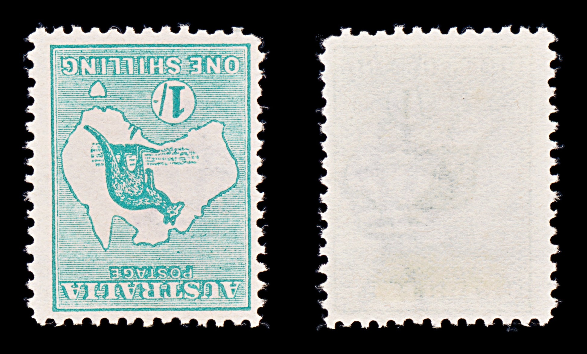 8414: Australia SG11 1s Emerald. SG11w Wmk Inv 1913 Sc#10a Mint MNG C£1600