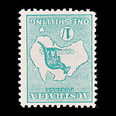 8414: Australia SG11 1s Emerald. SG11w Wmk Inv 1913 Sc#10a Mint MNG C£1600, view 3