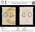 8415: Australia SGO21a 4d Orange yellow 1913 Sc#OB6b MiD6IIb Used C£325