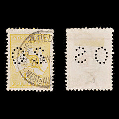 8415: Australia SGO21a 4d Orange yellow 1913 Sc#OB6b MiD6IIb Used C£325, view 2