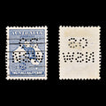 8416: Australia SGO19 2½d Blue "OS NSW" 1913 Sc#OB4 MiD4II Used C£160