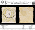 8434: India, Portuguese SG252 4½R Olive green 1886 Sc#175a Mi154C Used C£25