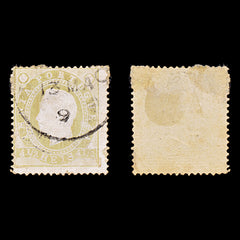 8434: India, Portuguese SG252 4½R Olive green 1886 Sc#175a Mi154C Used C£25, view 1