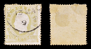 8434: India, Portuguese SG252 4½R Olive green 1886 Sc#175a Mi154C Used C£25