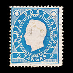 8435: India, Portuguese SG255 2T Blue 1886 Sc#178a Mi157C Used C£11, view 3