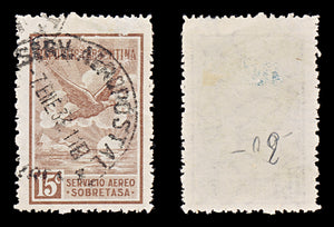 8468: Argentina SG558/576 Set of 18 1928 Sc#C1/C19 Mi313/331 Used C£101