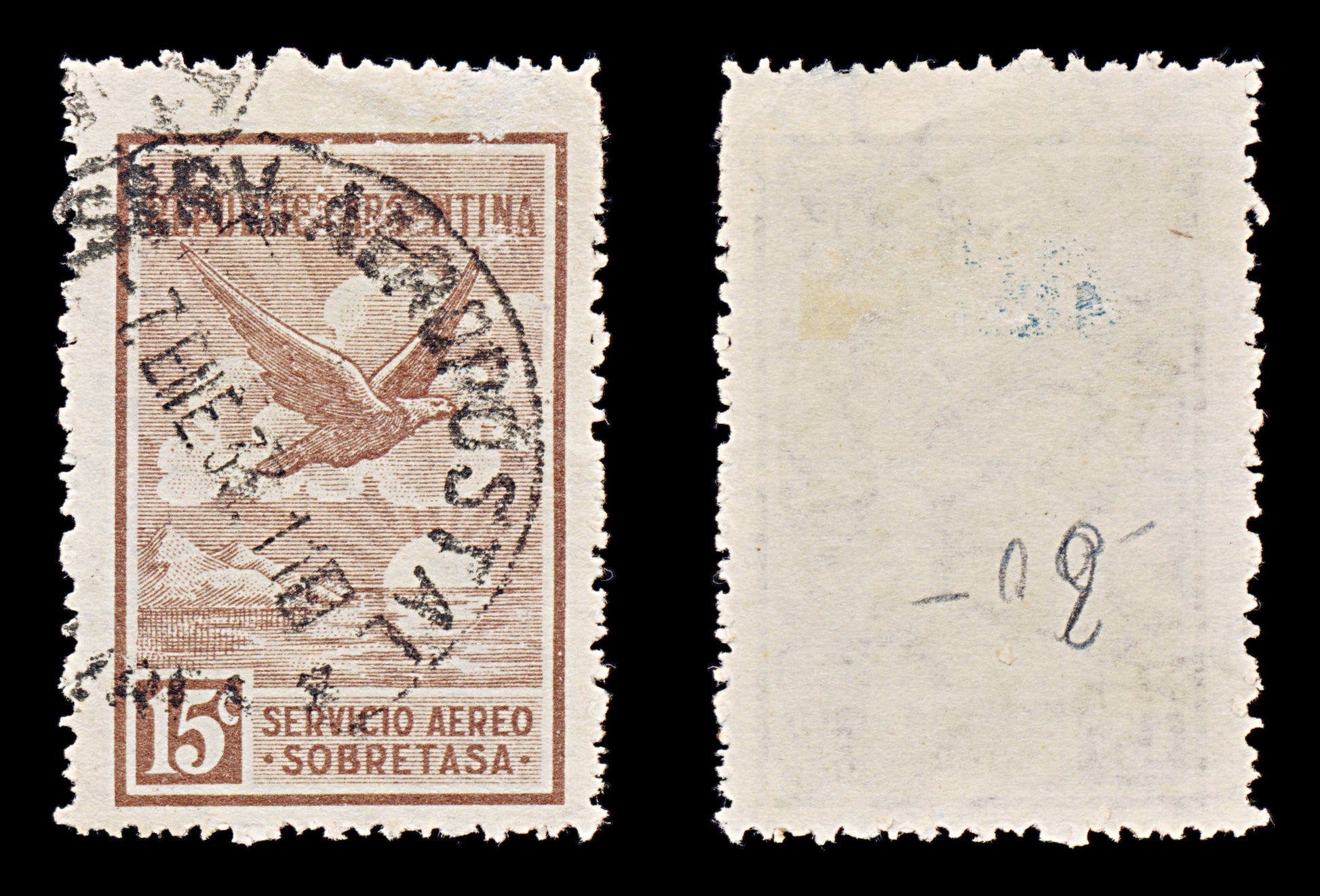 8468: Argentina SG558/576 Set of 18 1928 Sc#C1/C19 Mi313/331 Used C£101