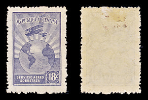 8468: Argentina SG558/576 Set of 18 1928 Sc#C1/C19 Mi313/331 Used C£101