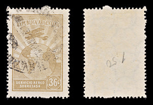 8468: Argentina SG558/576 Set of 18 1928 Sc#C1/C19 Mi313/331 Used C£101