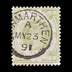 8469: GB SG211 1s Dull green 1887 Sc#122 Mi97a Used C£80, view 3