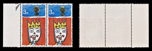 8482: GB SG713c 3d. Missing "T" 1966 Mint MNH C£45