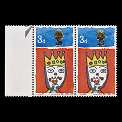 8482: GB SG713c 3d. Missing "T" 1966 Mint MNH C£45, view 3