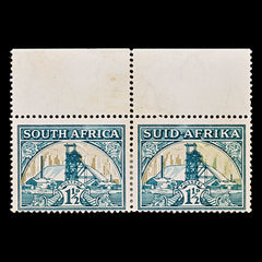 8483: South Africa SG57 1½d. Missing Gold. Wmk Inv 1936 Sc#51 Mi79-80 Mint MH C£275, view 3